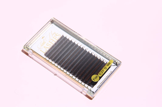 0.20 D CURL BROWN FLAT LASH MIXED TRAYS